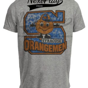 Syracuse Orangemen Retro 1988 Artwork Heather Gray Sublimated T-Shirt