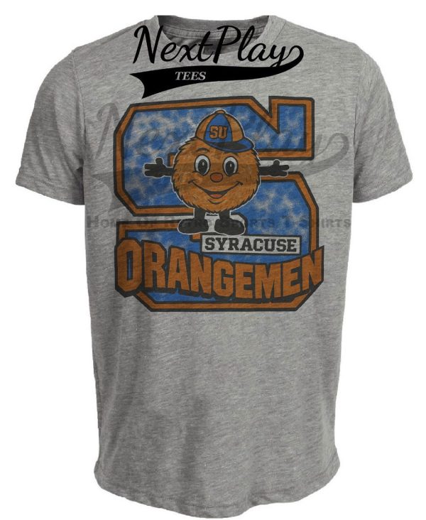 Syracuse Orangemen Retro 1988 Artwork Heather Gray Sublimated T-Shirt