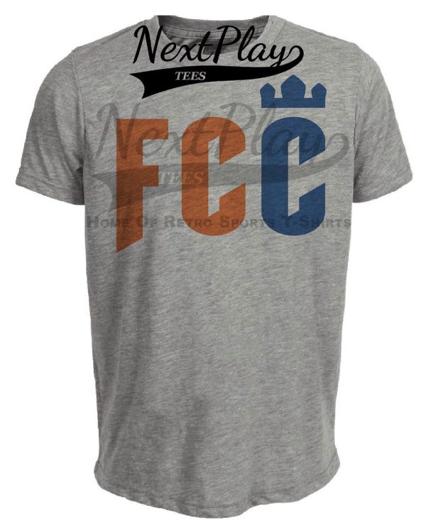 FC Cincinnati Retro Soccer Artwork Heather Gray Sublimated T-Shirt