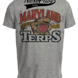 Maryland Terrapins Terps Fear The Turtle 1996 Artwork Heather Gray Sublimated T-Shirt