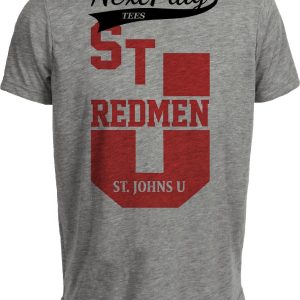 St. John’s Redmen 1965 Retro Basketball Gray Sublimated T-Shirt
