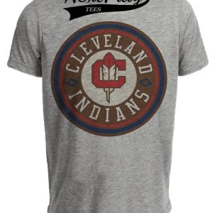 Cleveland Indians Tribe Retro Baseball Gray Sublimated T-Shirt