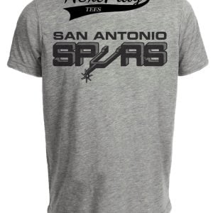 San Antonio Spurs Retro Basketball 1976 Artwork Heather Gray Sublimated T-Shirt