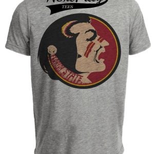 Florida State Seminoles Retro 1976 Artwork Gray Sublimated T-Shirt