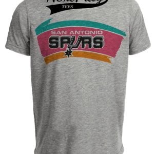 San Antonio Spurs Retro Basketball 1989 Artwork Heather Gray Sublimated T-Shirt