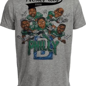 Philadelphia Eagles Philly Defense Retro 1990 Football Gray Sublimated T-Shirt