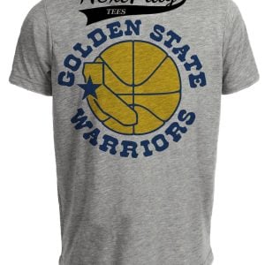 Golden State Warriors Retro Basketball 1988 Artwork Gray Sublimated T-Shirt