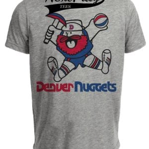 Denver Nuggets Retro Basketball 1974 Artwork Heather Gray Sublimated T-Shirt