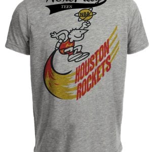 Houston Rockets Retro Basketball 1971 Artwork Heather Gray Sublimated T-Shirt