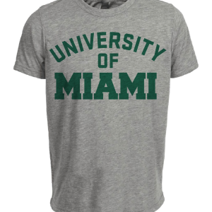 Miami Hurricanes Retro 1946 Artwork Heather Gray Sublimated T-Shirt