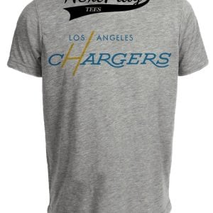 Los Angeles Chargers Powder Blue Retro Gray Sublimated T-Shirt