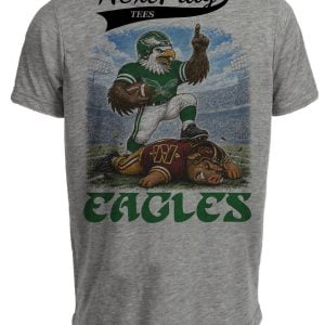Philadelphia Eagles vs Washington Commanders Retro Rivals Football Gray Sublimated T-Shirt