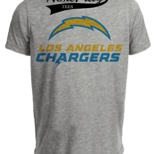 Los Angeles Chargers Retro Football Gray Sublimated T-Shirt