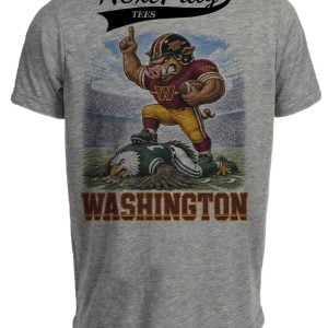 Washington Commanders vs Philadelphia Eagles Retro Rivals Football Gray Sublimated T-Shirt