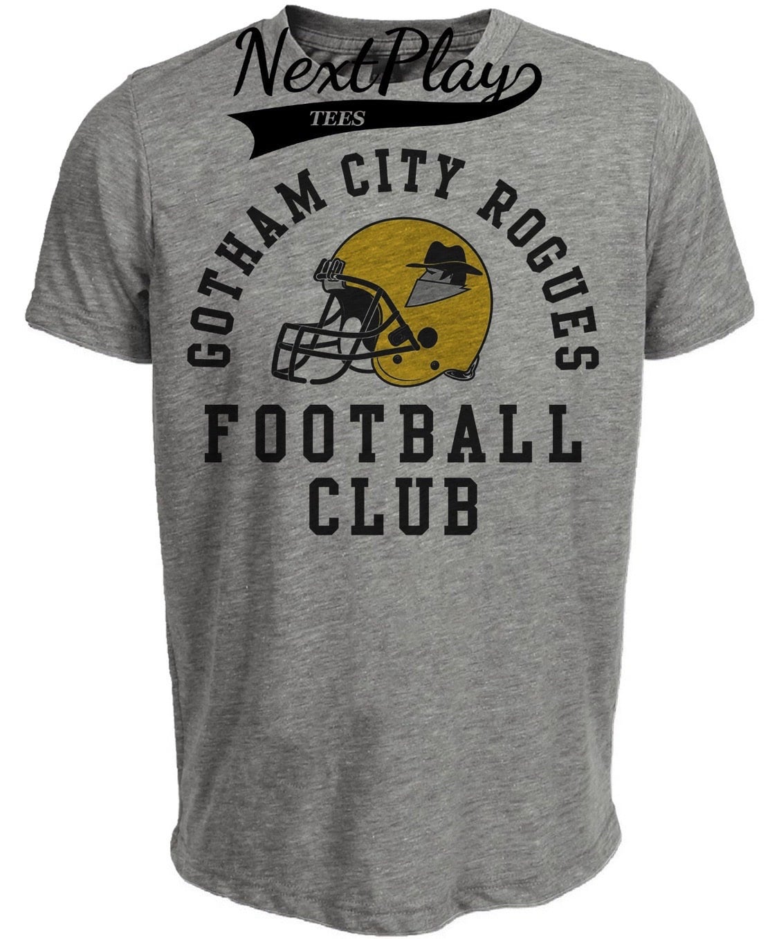 Gotham City Rogues Football Club Retro Gray Sublimated T-Shirt