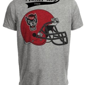 NC State Wolfpack Helmet 1990 Artwork Retro Gray Sublimated T-Shirt