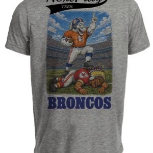 Denver Broncos vs Kansas City Chiefs Retro Rivals Football Gray Sublimated T-Shirt