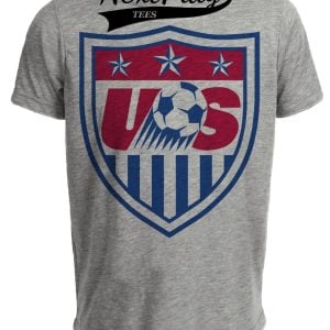 USA United States of America Retro Soccer 1996 Artwork Heather Gray Sublimated T-Shirt