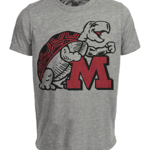 Maryland Terrapins Retro 1970 Artwork Heather Gray Sublimated T-Shirt