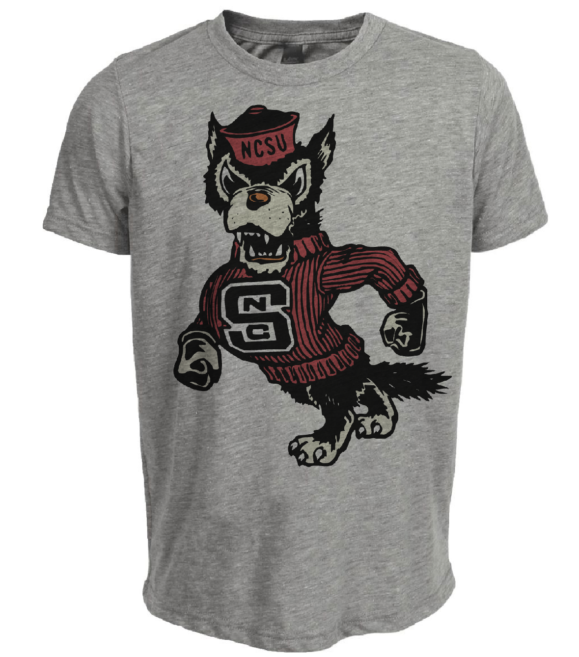 NC North Carolina State Wolfpack Retro 1967 Artwork Heather Gray Sublimated T-Shirt
