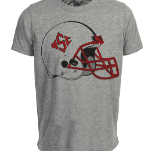 NC North Carolina State Wolfpack Retro 1986 Football Helmet Gray Sublimated T-Shirt